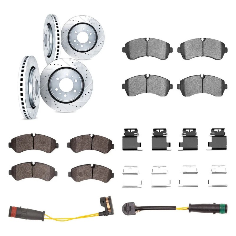 For Mercedes-Benz Sprinter 3500 19-25 6-Pc Premium Drilled and Slotted Disc