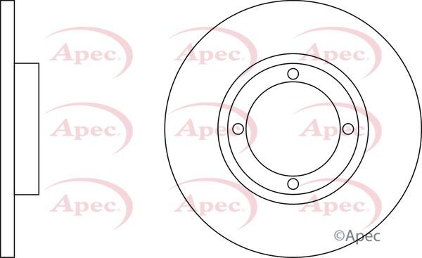 Brake Discs Pair Front FOR DAEWOO MATIZ 1.0 800 98->ON Petrol Apec gallery