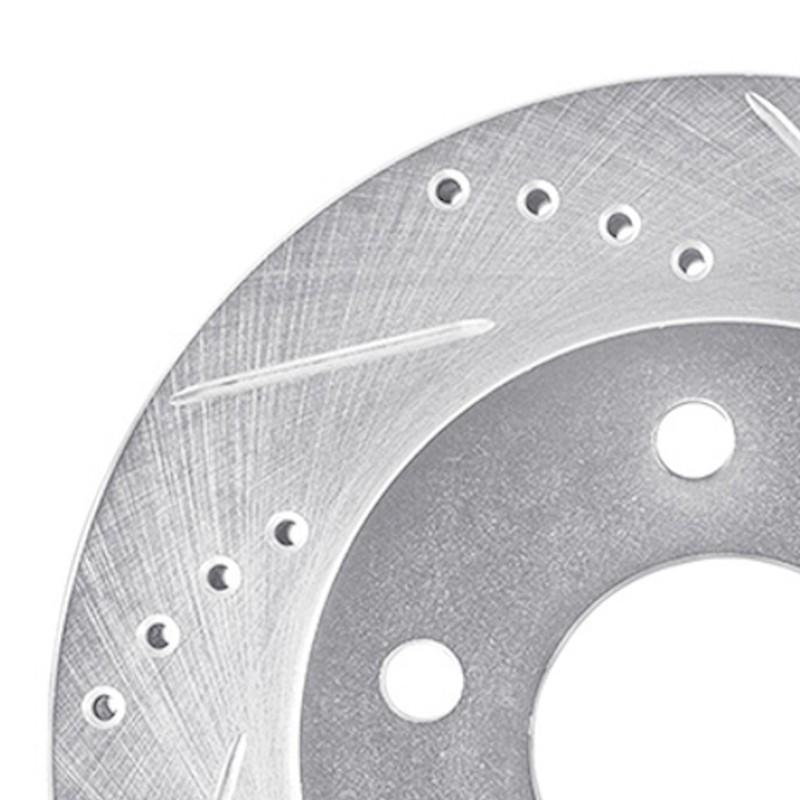 For Oldsmobile Cutlass Ciera 1990-1996 Brake Rotors | Silver Drilled And Slotted gallery
