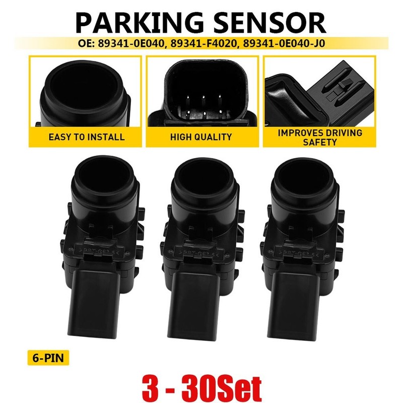 3-30 Fit 2024-2025 Lexus TX550h+ Front Rear PARKING SENSORS Replacement 6Pin PDC