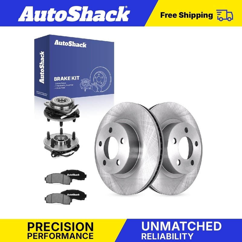 Front Brake Rotors Ceramic Pads Hubs for Ford, Ranger 2009-2011