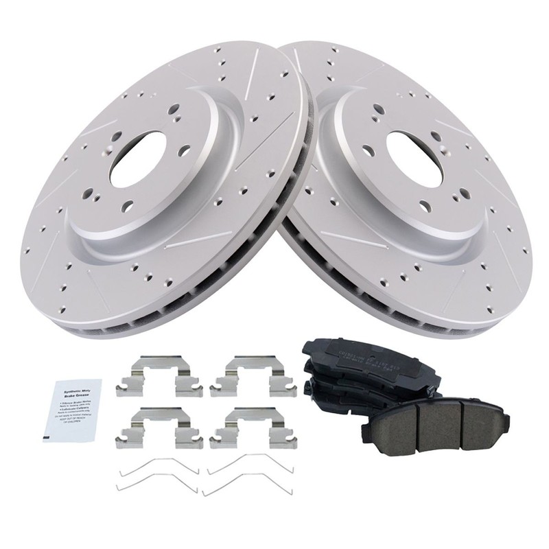 Performance Front Brake Pad & Rotor Kit Premium G-Coated Ceramic Fits 19 RDX