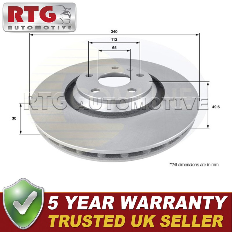 Front Brake Disc Fits Audi TT 2006- 1.8 2.0 TDi 2.5 3.2 #1 8J0615301G 8J0615301
