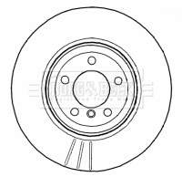 2x Brake Discs Pair Vented fits BMW 740 E65 4.0 Rear 05 to 08 N62B40A 345mm Set gallery