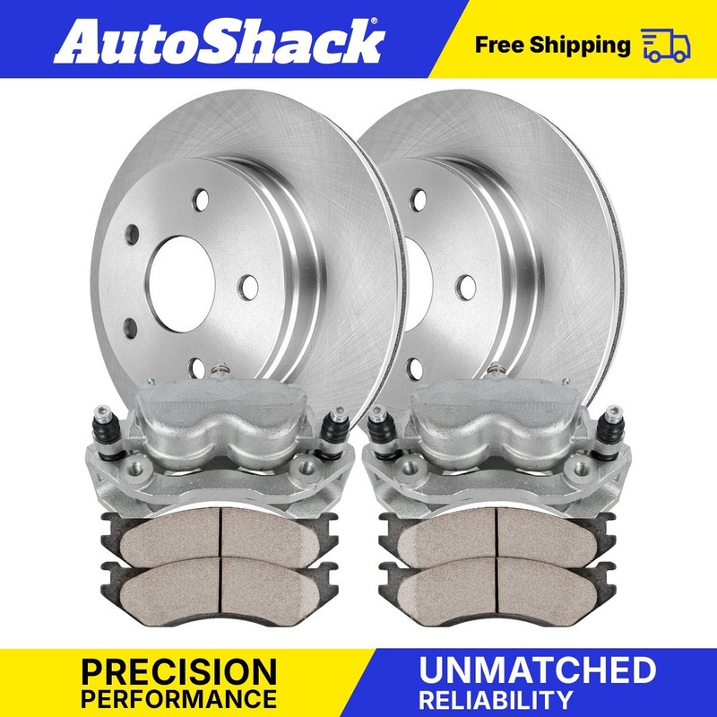 Front Brake Rotors Premium Ceramic Pads Calipers for Dodge Ram 1500 3.7L