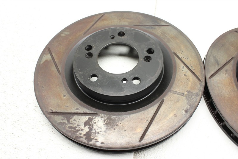 Rear Brake Rotor Disc Set Slotted Aftermarket For 2005 Honda S2000 00-09 gallery