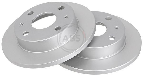2x Abs 17075 Front Solid Brake Discs 211mm Fits Daihatsu Mitsubishi Perodua Star