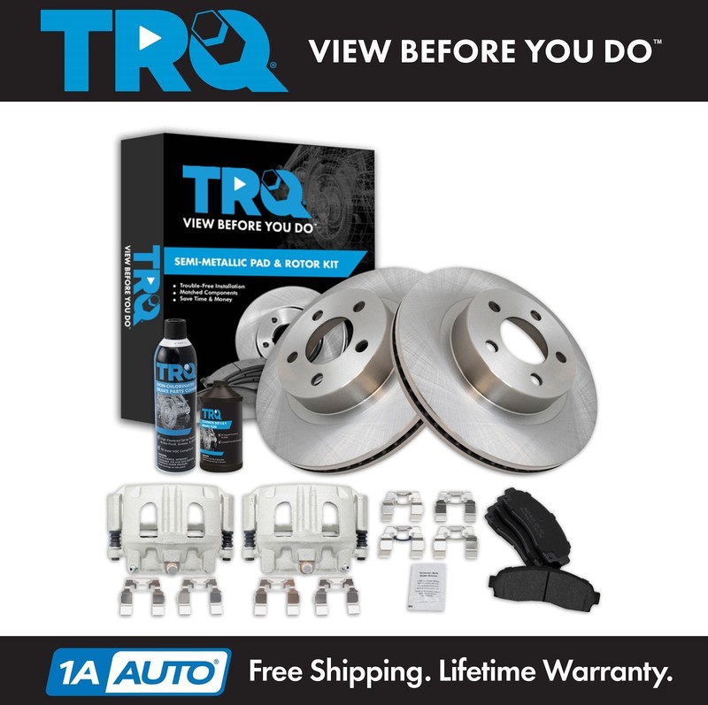 TRQ Front Brake Pad & Rotor Kit Fits 2001-2011 Ford 2003-2009 Mazda
