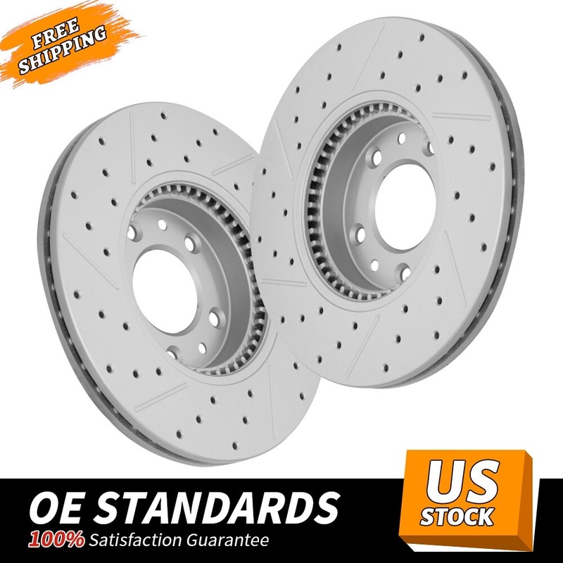 342mm Rear Drilled Brake Rotors for 07 – 17 Ford Expedition Lincoln Navigator