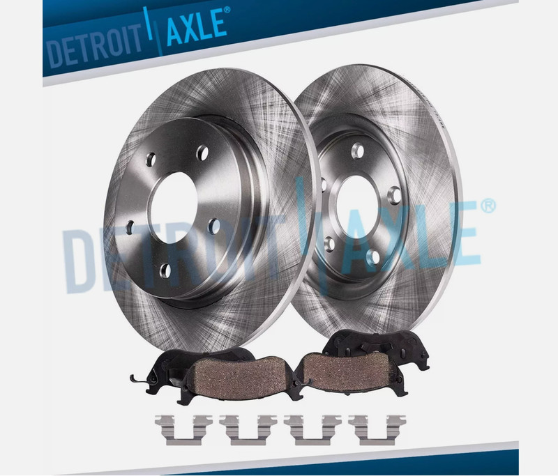 Rear Disc Brake Rotors + Brake Pads for 2002 - 2016 2017 Nissan Altima Sentra