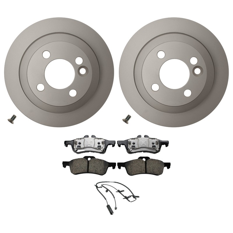 Hella Rear Rotors Akebono Euro Ceramic Disc Brake Pad Kit For R50 R52 Cooper