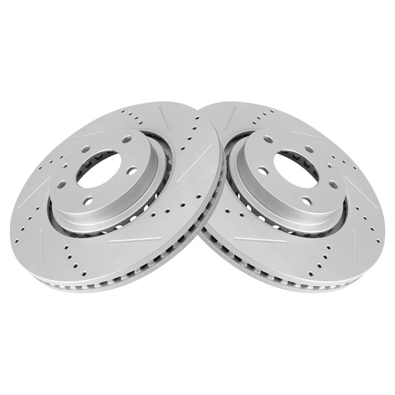 For Mazda 6 19-21 Performance Cross Drilled & Slotted Front Disc Brake Rotors