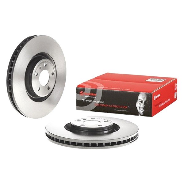 For Audi S8 13-18 Brembo UV Coated Series Plain Vented Front Brake Rotor