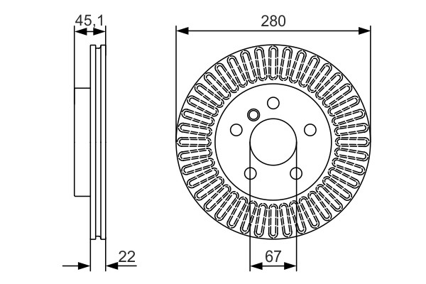 2x Brake Discs Pair Vented fits MINI COOPER F55, F56 1.5 Front 14 to 20 280mm gallery