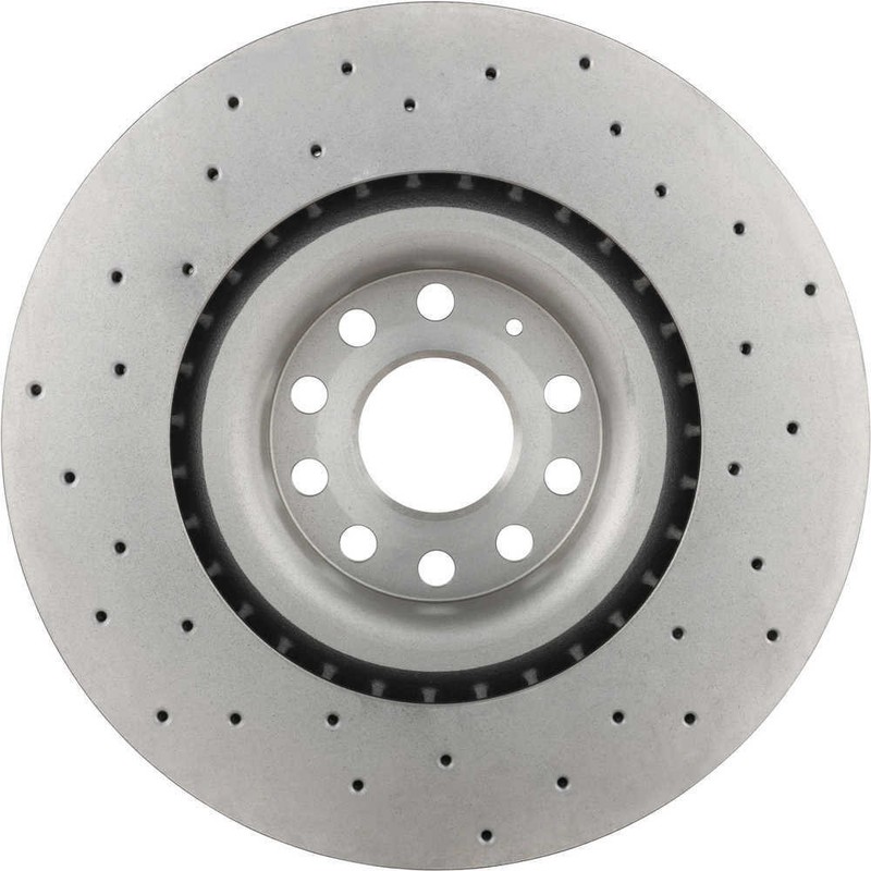 Xtra Cross Drilled Uv Coated Rotor fits 2006-2013 Volkswagen CC Passat Golf R B gallery