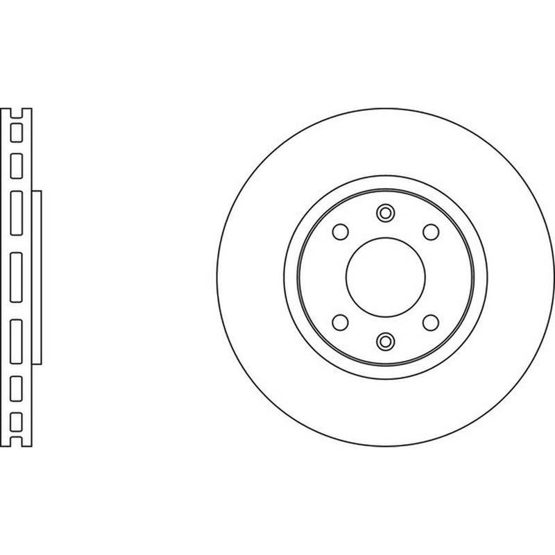 Apec Blue Brake Disc – Front SDK6063 – Fits Citroen Opel Peugeot Vauxhall