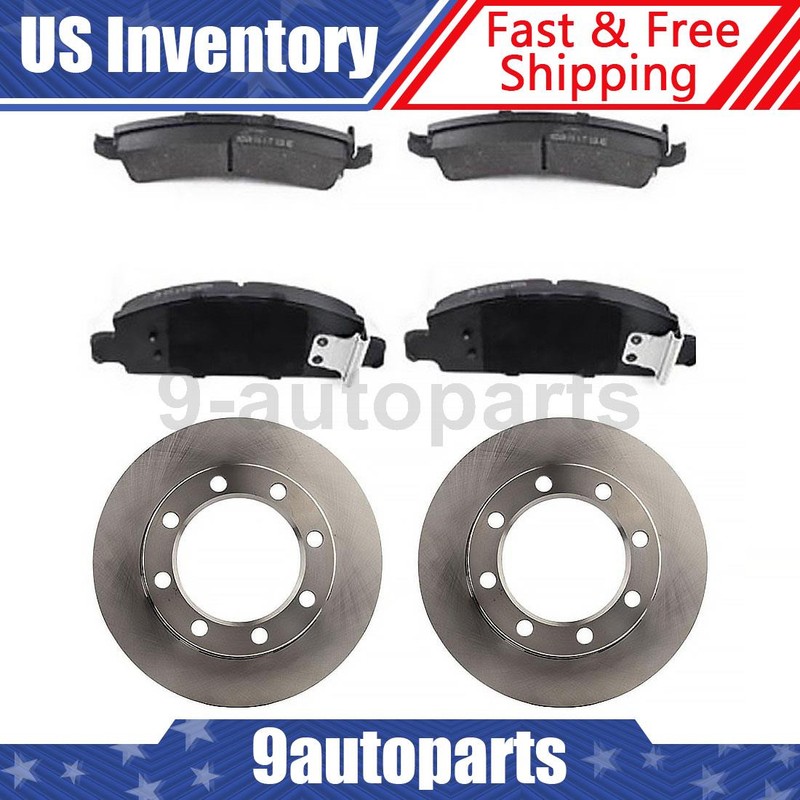 Front Brake Rotors & Brake Pads For 1971 1972 1973 Chevrolet P30 Van