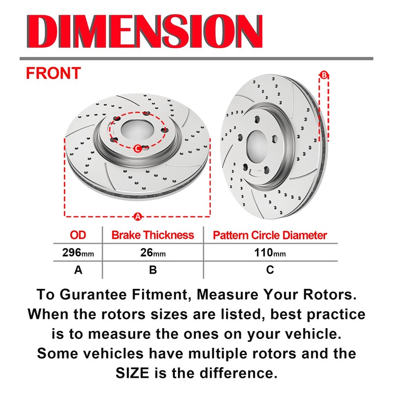 Front Slotted Brakes and Rotors Brake Pads for Chevy Malibu G6 HHR Discs Kits gallery