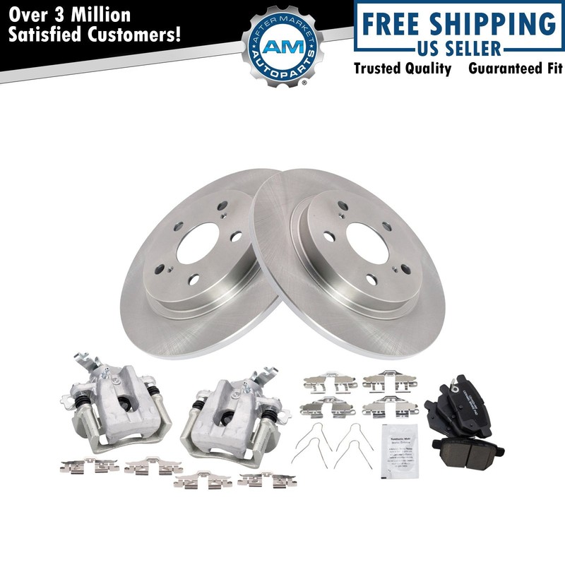 Brake Pad & Rotor Kit Ceramic Fits 2009-2013 Toyota Matrix