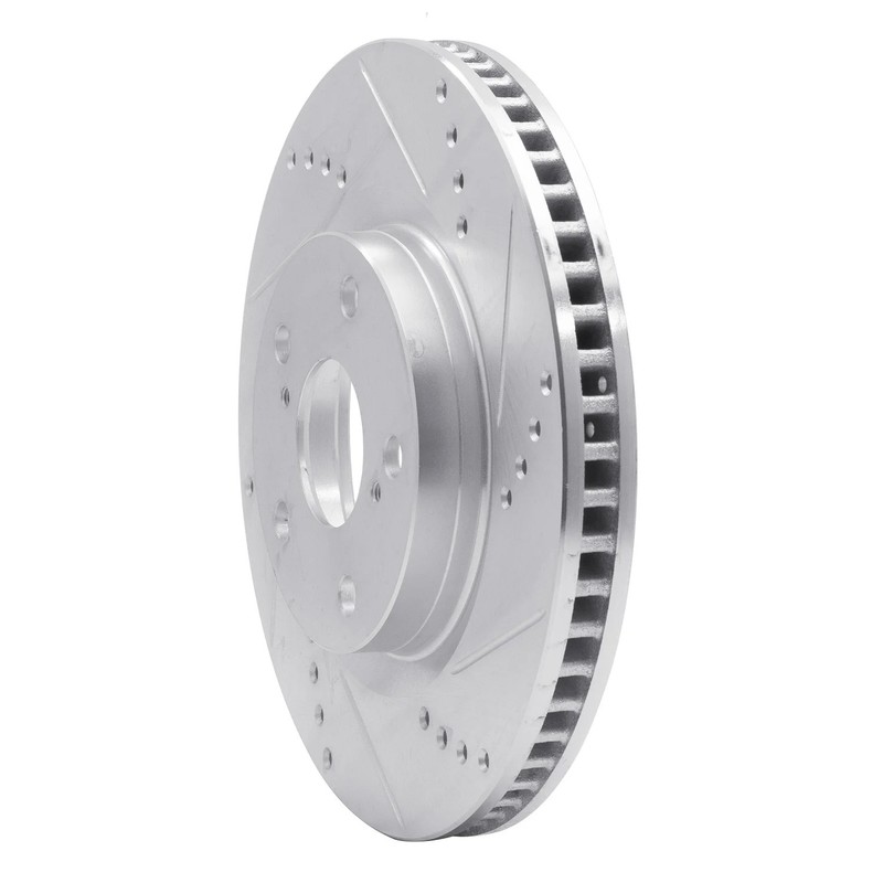 For Lincoln Continental 90-92 Brake Rotor eLINE Drilled & Slotted 1-Piece Rear gallery