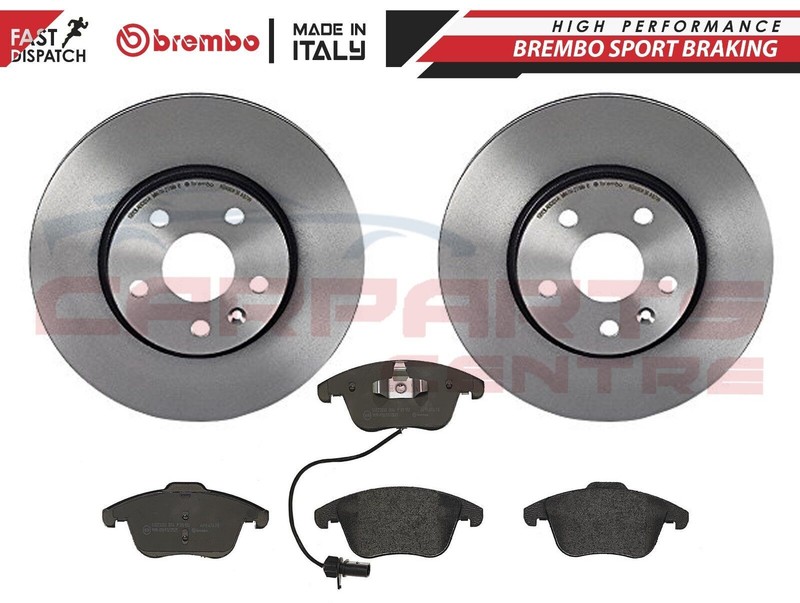 FOR AUDI A4 B8 A5 2008- FRONT GENUINE OEM BREMBO BRAKE DISCS AND PADS SET 320mm