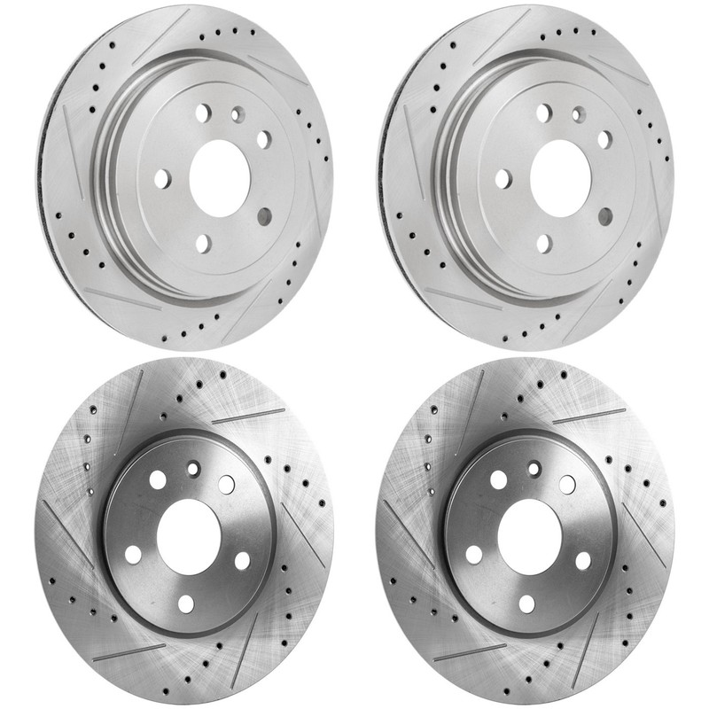 Front & Rear Brake Disc Rotors For Chevrolet Camaro 2010 2011 2012 2013-2015