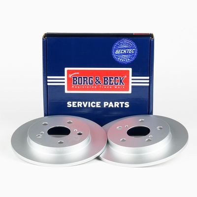 x2 Borg & Beck Rear Axle Brake Discs Pair Fits Toyota BBD4666 gallery