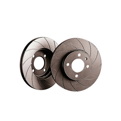 Black Diamond Front G6 Grooved Brake Discs (Pair) For Daihatsu Charade 1987-1996