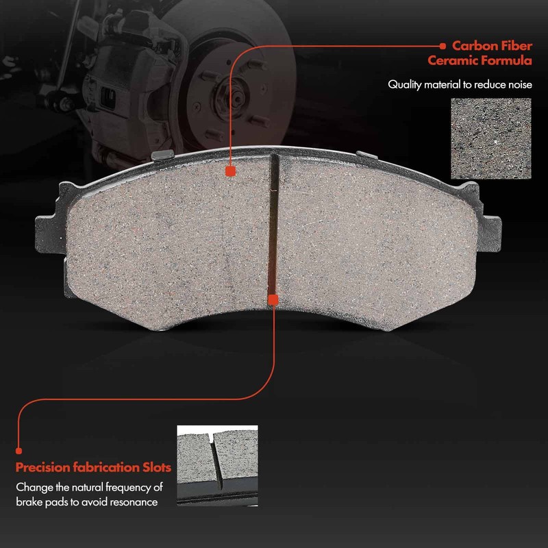 Front Drilled Brake Rotors & Ceramic Brake Pads for Nissan Sentra 2000-2006 1.8L gallery