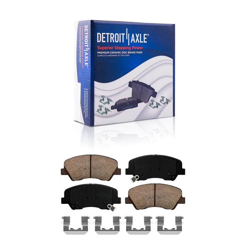 10pc Front Rear Disc Rotors Ceramic Brake Pads for 2012-2017 Hyundai Accent Rio gallery