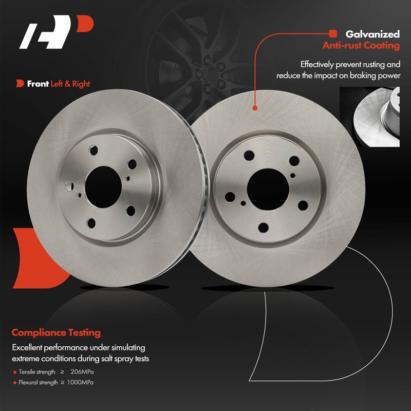 A-Premium 2x Disc Brake Rotor Front L & R for Lexus GS300 2006-2006 IS250 09-15 gallery