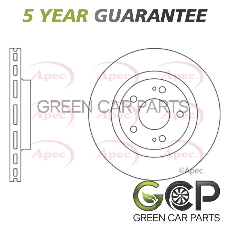 Brake Disc Front GCP Fits Mitsubishi Outlander 2002-2019 Citroen C-Crosser 2007-