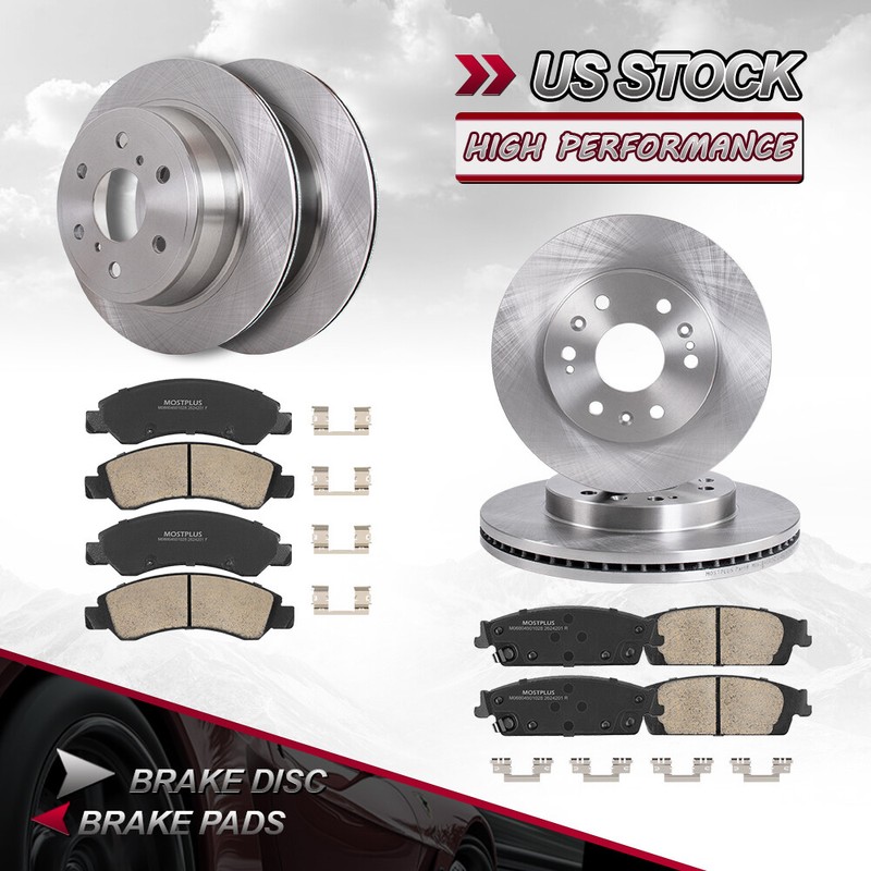 12PCS Front Rear Rotors & Brake Pads For Escalade Chevrolet Tahoe GMC Yukon