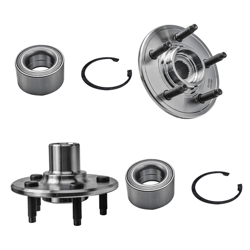 Front Rear Disc Rotor Brake Pad Wheel Hub w/20pc Wheel Lugnuts for Ford Explorer gallery