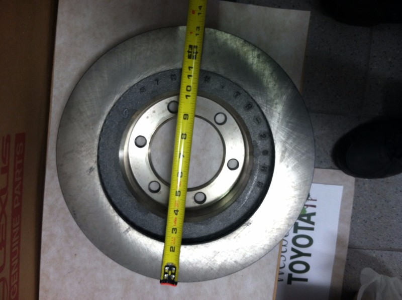 4Runner 2003-2009 Genuine Oem Toyota Front Brake Rotor & OEM Pads and Shim Kit gallery