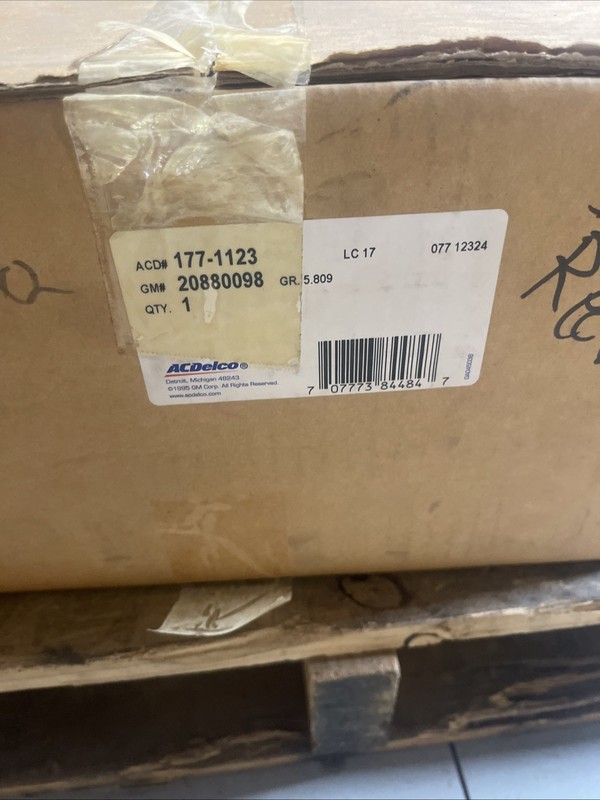 Pair Or Acdelco 177-1123 Rear Disc Brake Rotors