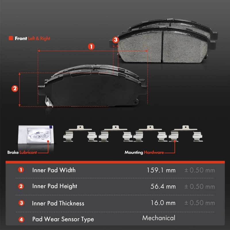 12xFront & Rear Disc Rotors & Ceramic Brake Pads for Acura MDX 2003-2006 V6 3.5L gallery
