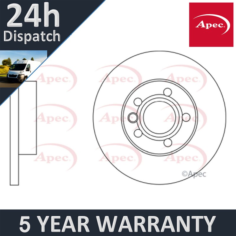 Fits VW Transporter 1996-2003 Apec Front Brake Disc 701615301G