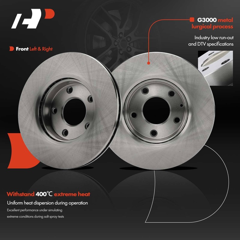 A-Premium Front Disc Brake Rotors for Mazda 3 2014-2018 3 Sport CX-3 2016-2022 gallery