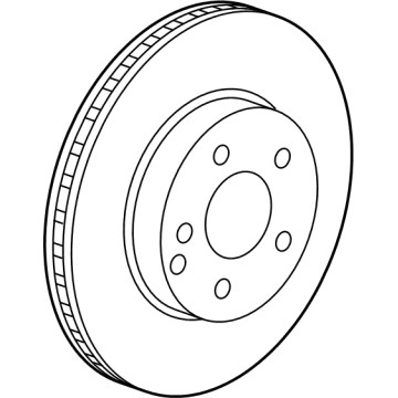 Genuine Mercedes-Benz OE Brake Disk Vented 223-421-45-00-28