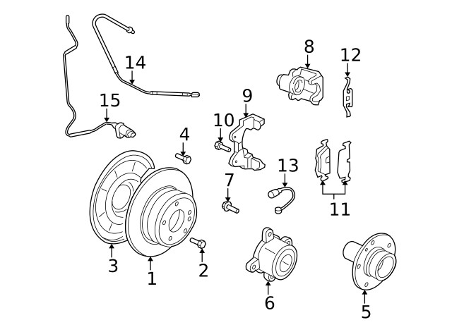 Genuine BMW Disc Brake Rotor Rear 34-21-6-886-480 gallery