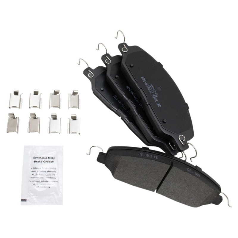 Front Premium Semi-Metallic Brake Pad & Coated Rotor Kit for Ford Mustang gallery