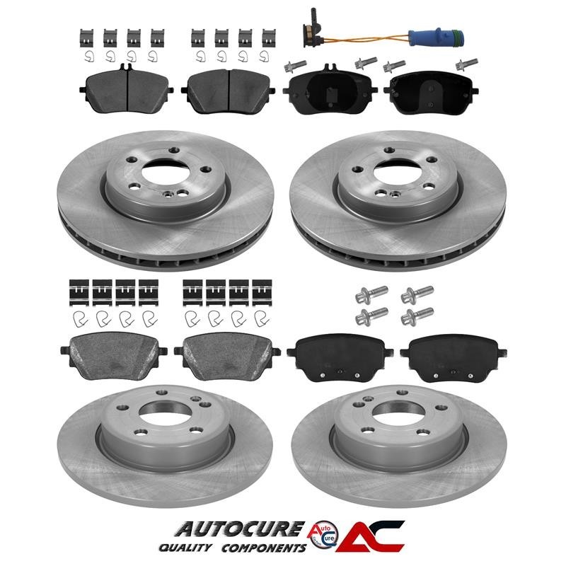 FOR MERCEDES A-CLASS A180 (MK4) FRONT & REAR BRAKE DISCS & PADS [2018 – 22]