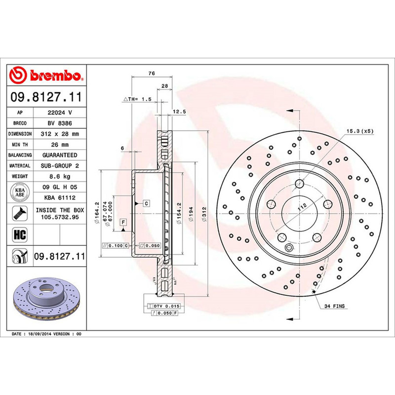 Front Rear Brake Rotors Brake Pads for 2003-2006 Mercedes-Benz CL500 S430 S500 gallery