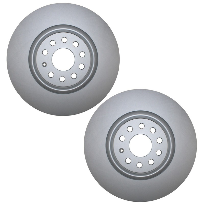 Bison Performance Pair 2 Front Coat 340mm Brake Rotors for A3 Q S3 Arteon Jetta