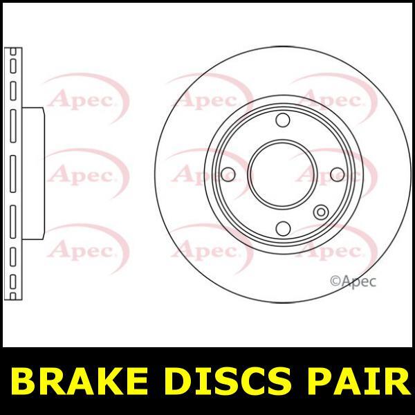 Brake Discs Pair Front FOR VAUXHALL VIVA 1.0 15->19 CHOICE2/2 Petrol Apec gallery