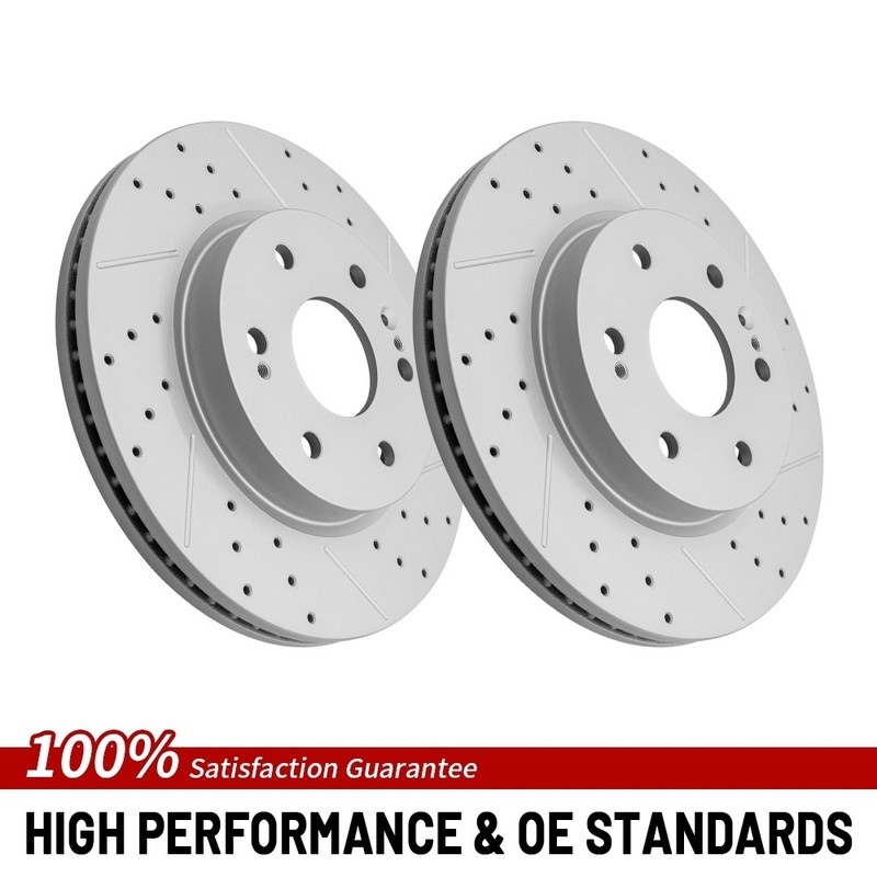Front Drilled Brake Rotor For 2019-2025 Silverado 1500/ 1500 LD Suburban Tahoe