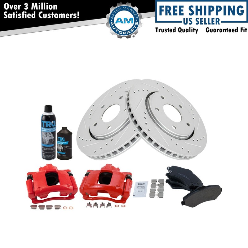 Performance Front Brake Pad & Rotor Kit Fits Chrysler Dodge Ram Volkswagen