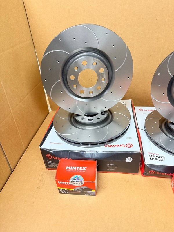 FOR BMW F30 F32 F33 F34 F36 PERFORMANCE FRONT REAR DRILELD GROOVED DISCS & PADS gallery