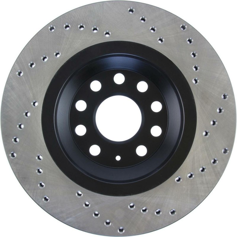 StopTech Sport Cross Drilled Brake Rotor; Rear Right 128.33113R gallery